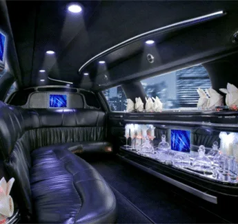 Stretch Sedan Limo interior Las Vegas